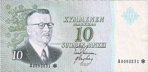 10 markkaa 1963